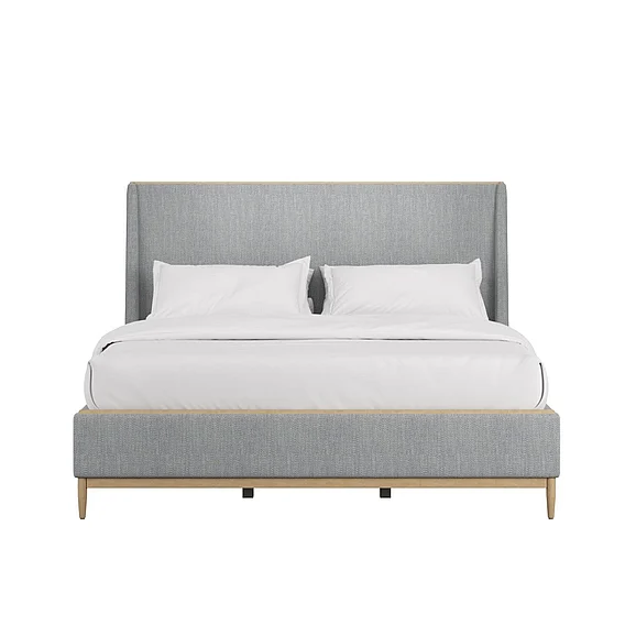 A.R.T. Furniture Loft King Upholstered Bed in Natural Maple