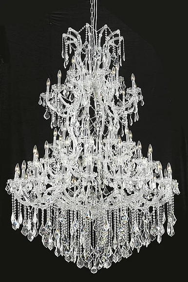 Elegant Maria Theresa 61 Light Chrome Chandelier Clear Royal Cut Crystal 2800G54C/RC