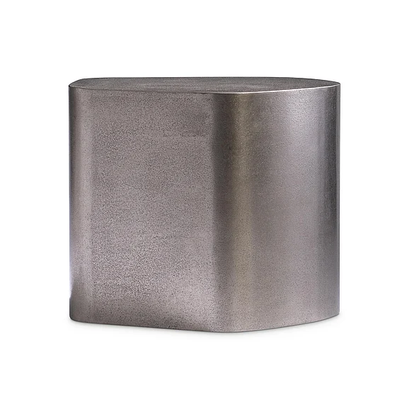 Bernhardt Clawson Side Table in Aluminum and Graphite 338-124