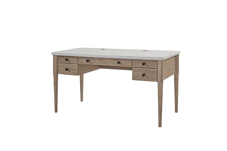 Emma Mason Signature Timog Park 58" 5-Drawer Desk in Sand