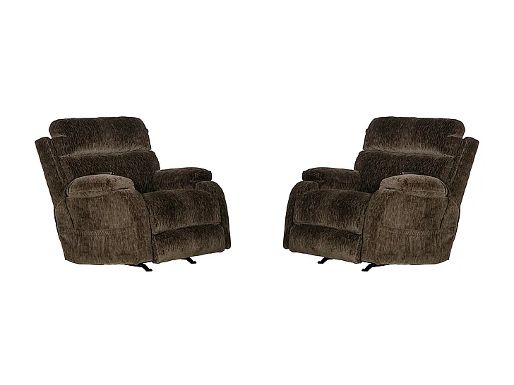 Catnapper Refresher Power Headrest Power Rocker Recliner in Mink 64108-2 (Set of 2)