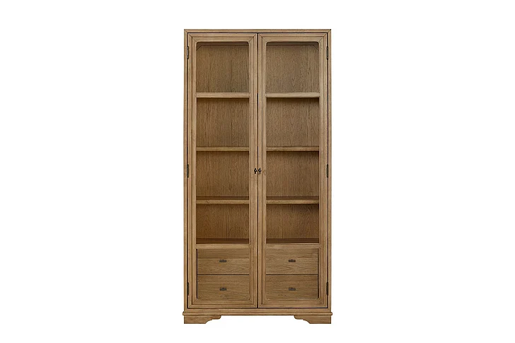 Emma Mason Signature Trinidad Tall Display Cabinet - Cashew