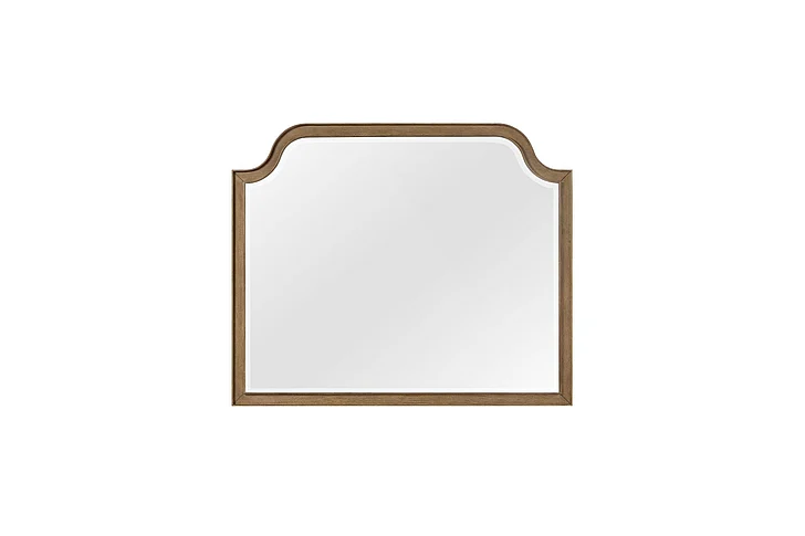 Emma Mason Signature Trinidad Shaped Landscape Mirror - Almond