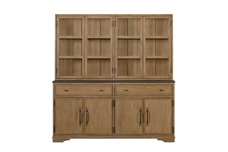 Emma Mason Signature Trinidad 2 Piece Cabinet (Hutch & Buffet) - Cashew