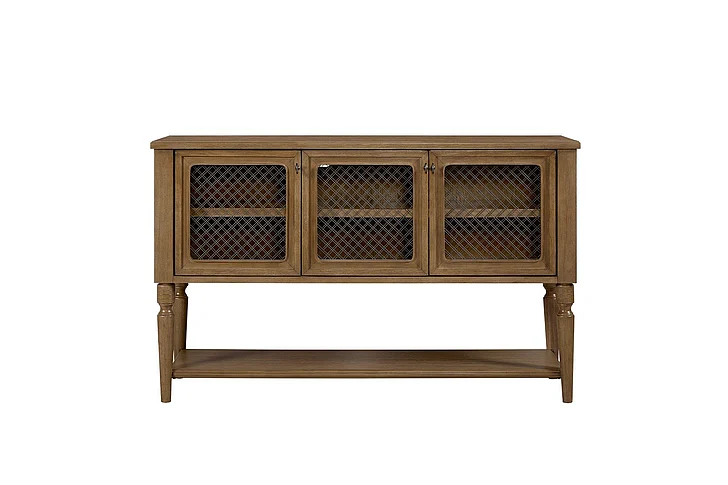 Emma Mason Signature Trinidad Server w/ Mesh Door Front - Almond