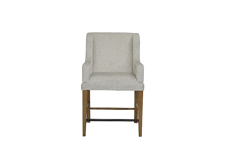 Emma Mason Signature Trinidad Upholstered Counter Stool - Almond (Set of 2)