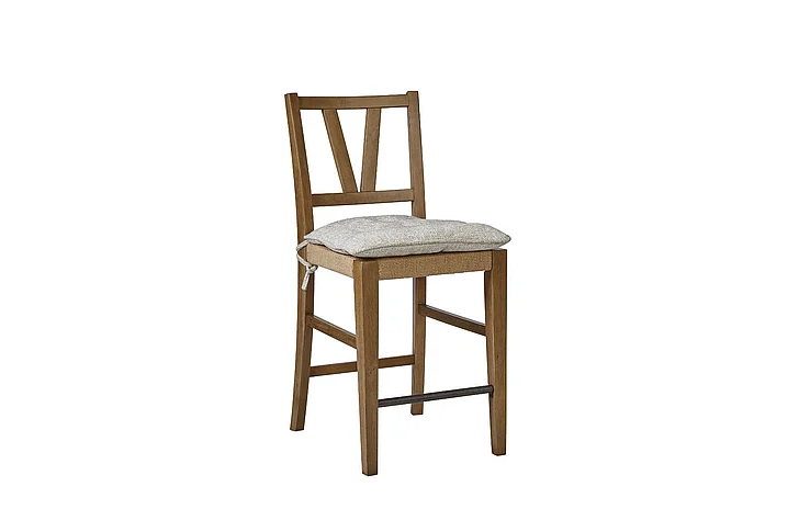 Emma Mason Signature Trinidad Counter Height Slat Back Chair - Almond (Set of 2)