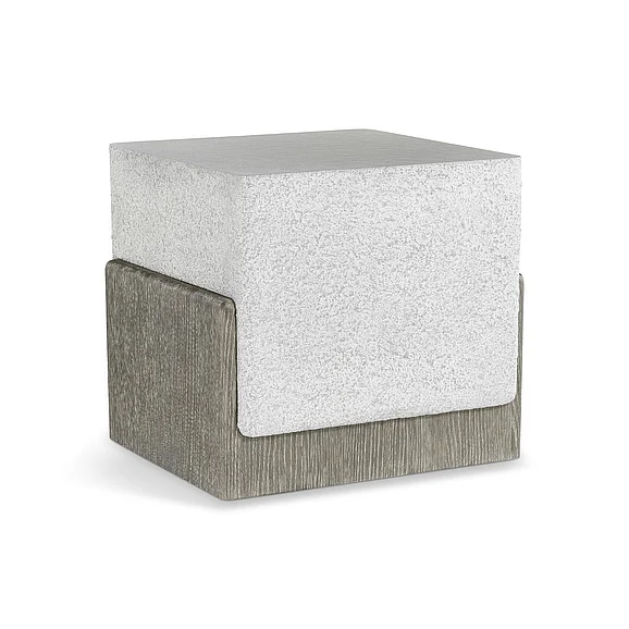 Bernhardt Monolith Side Table in Millstone 343120 PROMO
