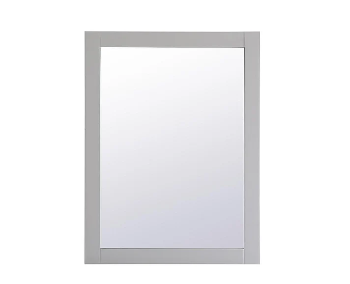 Elegant Aqua Rectangle Vanity Mirror 27 In. in Grey VM22736GR