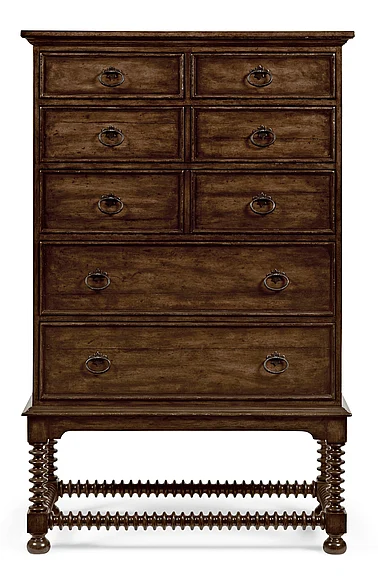 Bernhardt Vestige 6-Drawer Tall Chest in Allspice 345-119 PROMO