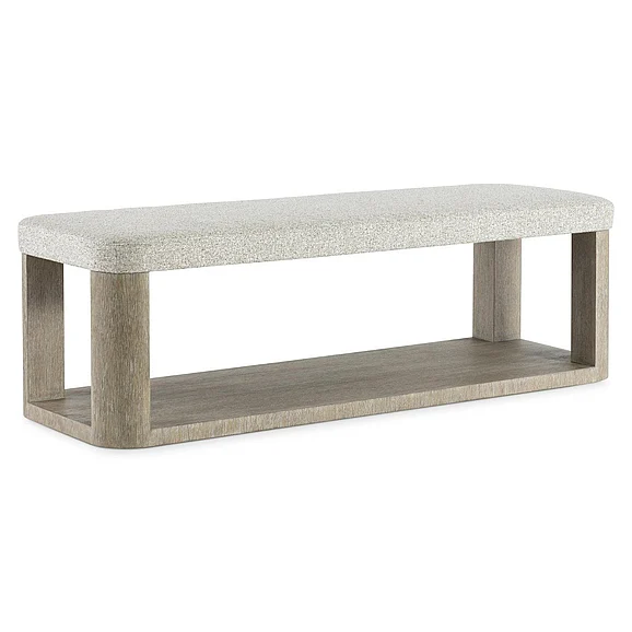Bernhardt Loggia Bench in White 345507 PROMO