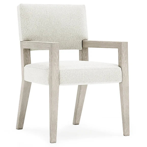 Bernhardt Tempo Arm Chair in White 346X46 (Set of 2)