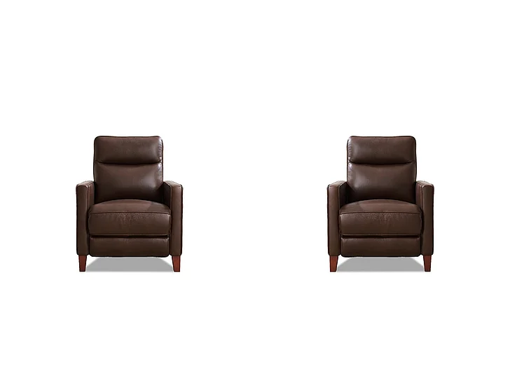 Hydeline Ashby Zero Gravity Power Recliner w/ Power Headrest in Chestnut 67171-10V07-LS2033 (Set of 2)
