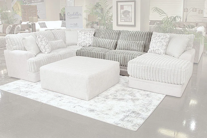 Jackson Titan Armless Sofa in Moonstruck 3480-30/1847-18/1998-18