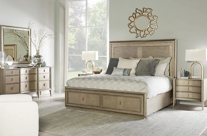 A.R.T. Furniture Cove 2-Piece Panel Storage Bedroom Set in Mica