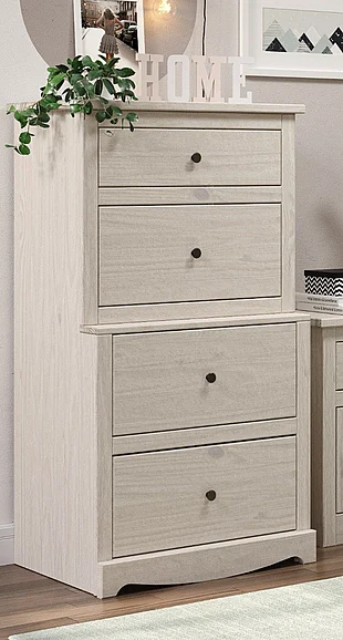 Pine Crafter Furniture Heartland Chest in Antique White 34X-Atq CLOSEOUT