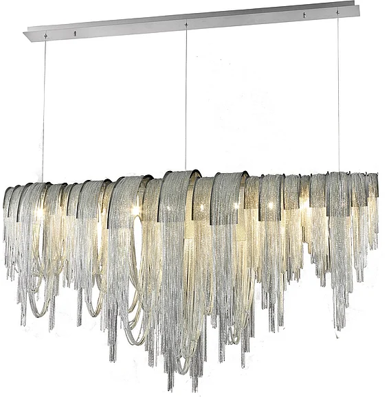 Bethel International Canada 10-Light 14 inch Chrome Pendant Ceiling Light