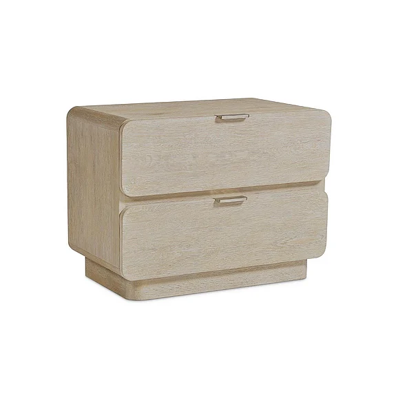 Bernhardt Antibes Wide 2 Drawer Nightstand in Roz 350234 CLOSEOUT