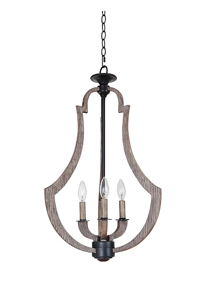 Craftmade Winton 3 Light Foyer in Weathered Pine/Bronze 35133-WP CLOSEOUT
