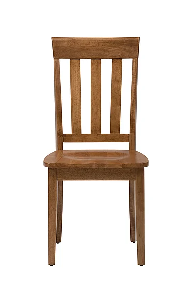 Jofran Simplicity Solid Wood Classic Slat Back Dining Chair (Set of 2) in Honey 352-319KD
