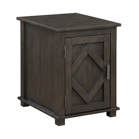 Homelegance Lakeside Chairside Table in Brown 3553-02