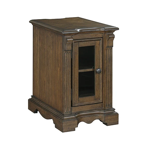 Homelegance Rochester Chairside Table in Brown 3554-02