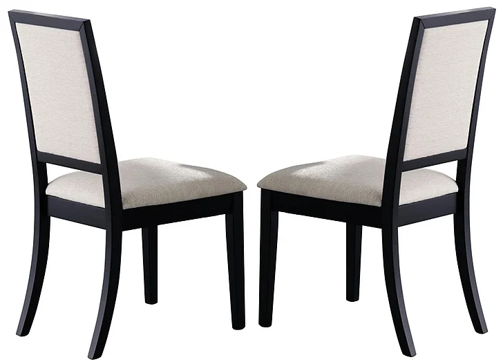 Coaster Louise Side Chair in Black (Set of 2) 101562