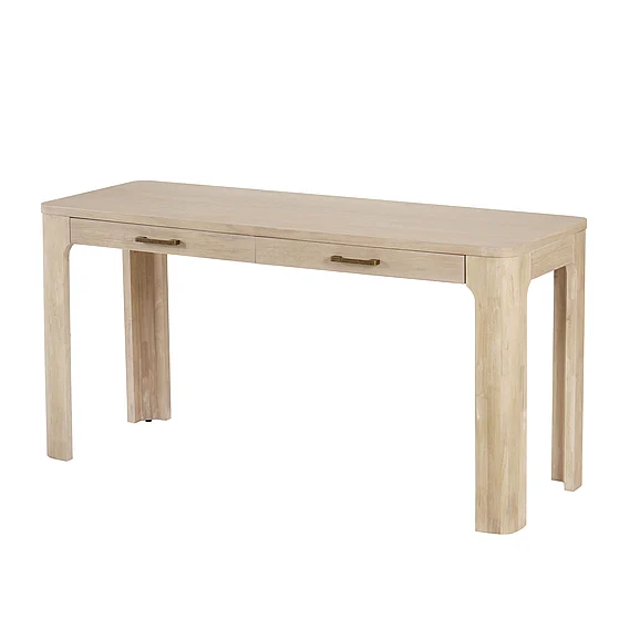 NPD Trevin KD Desk 2 Drawers, Weathered Sand 3600007-SD