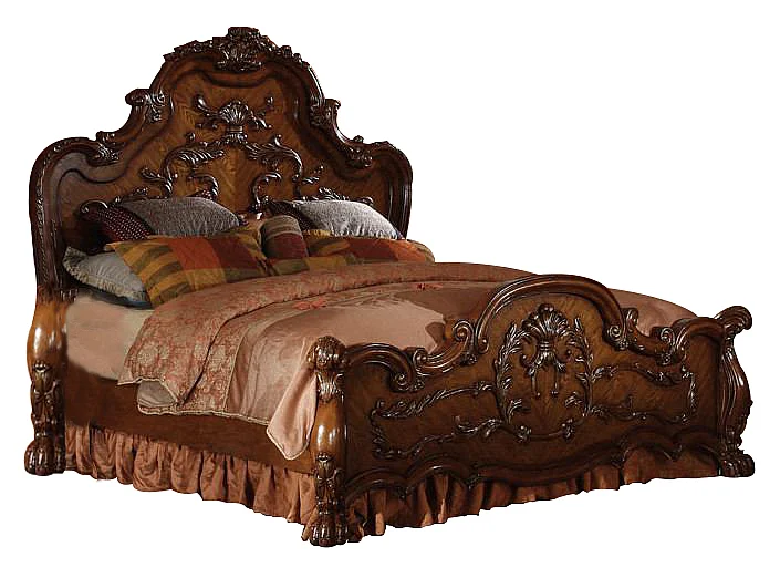 Acme Dresden Eastern King Traditional Arch Bed Cherry Oak 12137EK