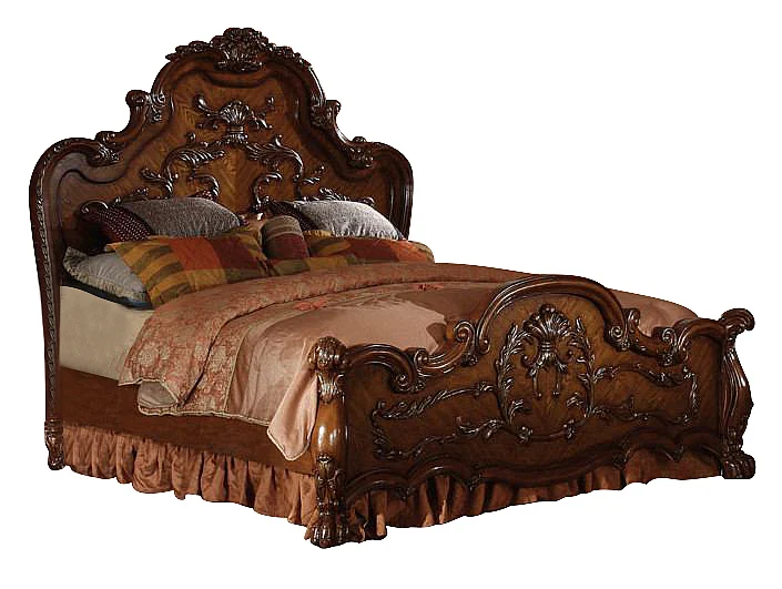Acme Dresden Queen Traditional Arch Bed Cherry Oak 12140Q