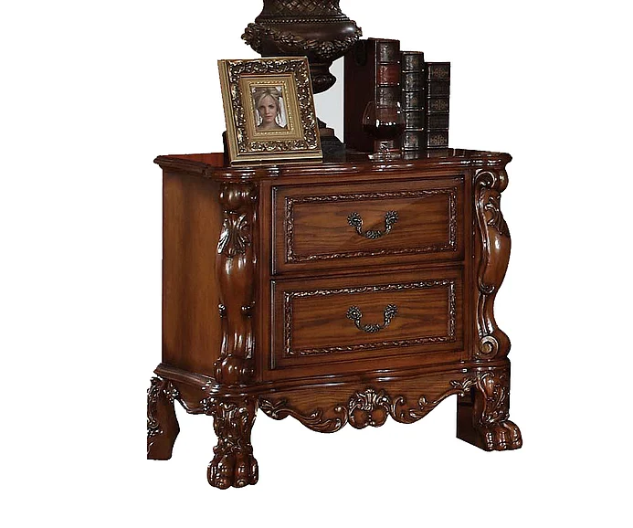 Acme Dresden 2-Drawer Nightstand in Cherry Oak 12143