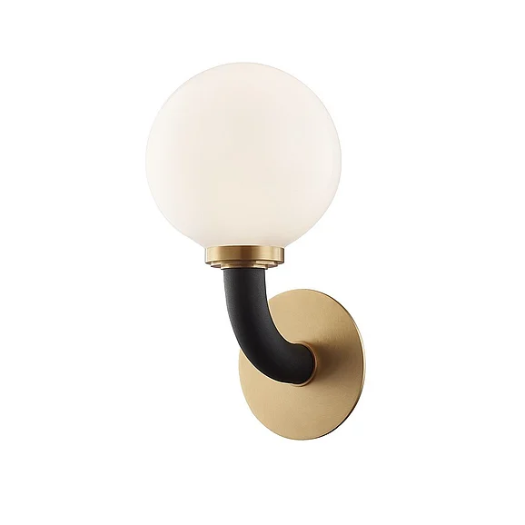 Hudson Valley Lighting Werner Wall Sconce 3631-AGB/BK