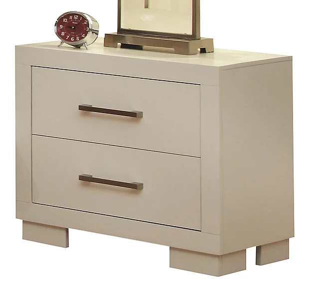 Coaster Jessica Nightstand in White 202992 CLEARANCE