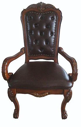 Acme Dresden Traditional Office PU Chair in Cherry Oak 12170