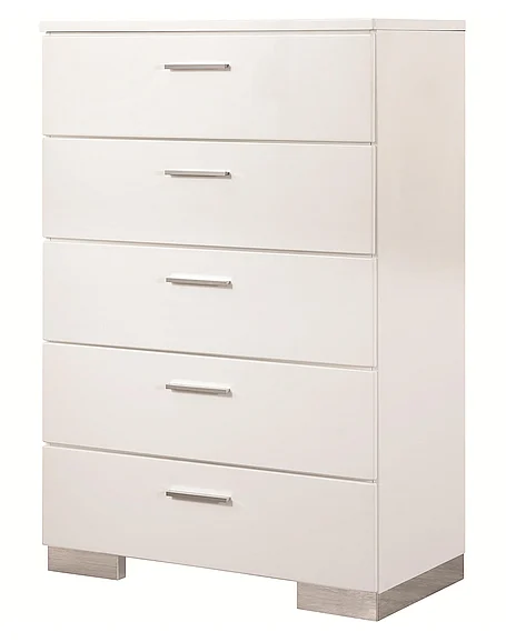 Coaster Jessica Chest in White 202995