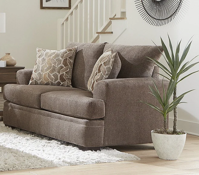 Peak Living 3650 Loveseat in M11557 Nutmeg 3652-4830 CUSTOM ITEM