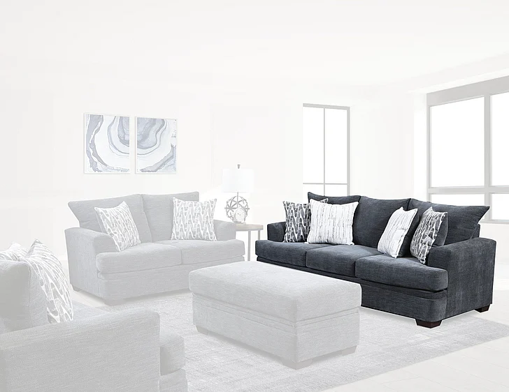 Peak Living 3650 Sofa in Aden #15 Grey 3653-3984 CUSTOM ITEM