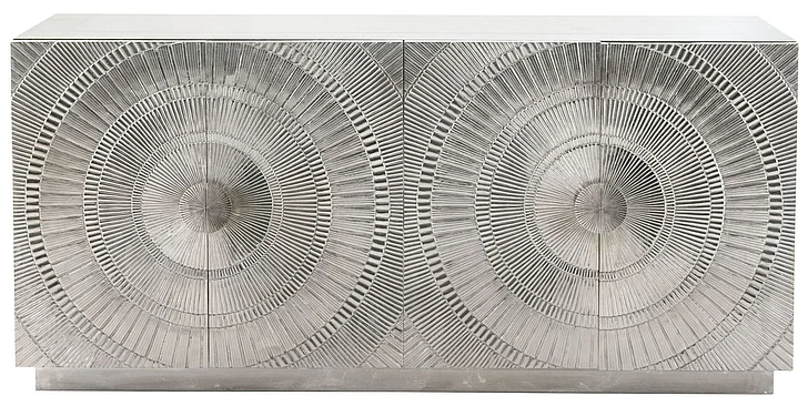 Bernhardt Interiors Barcelona Credenza in German Silver 366-133 PROMO