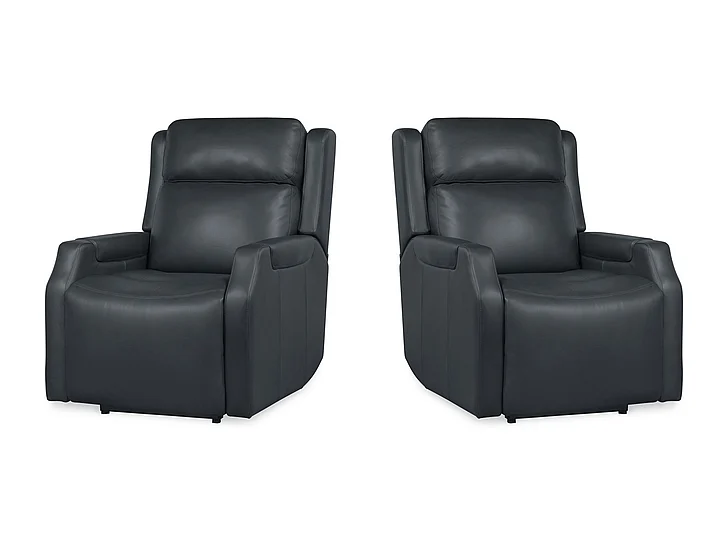Hooker Furniture MS Nelson Zero Gravity Power Recliner with Power Headrest and Lumbar in Salvo Denim SS836-PHZL1-049 (Set of 2)