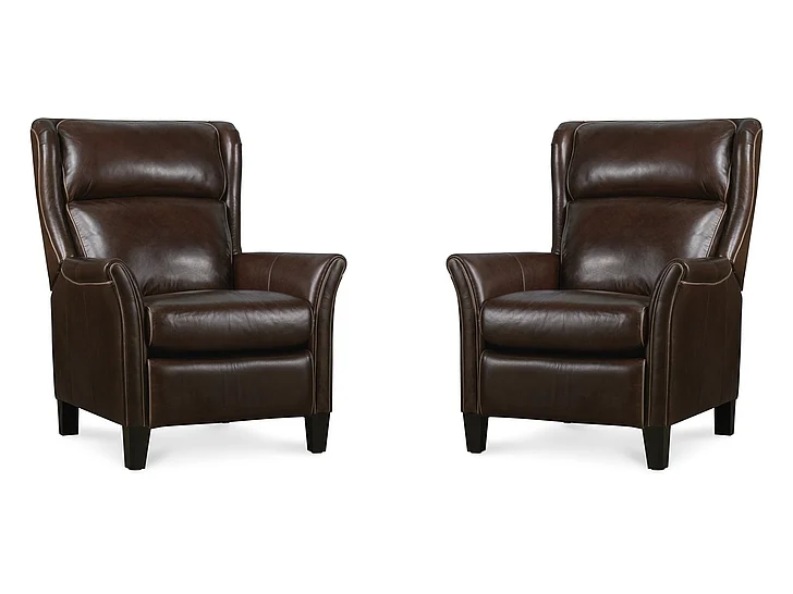 Hooker Furniture RC Henley Power Recliner with Power Headrest in Dark Wood RC826-PH-054 (Set of 2)