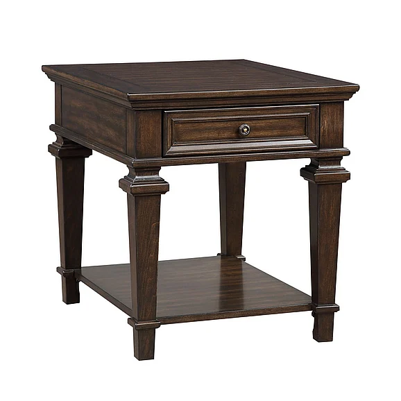 Homelegance Tobias End Table in Espresso 3681-04