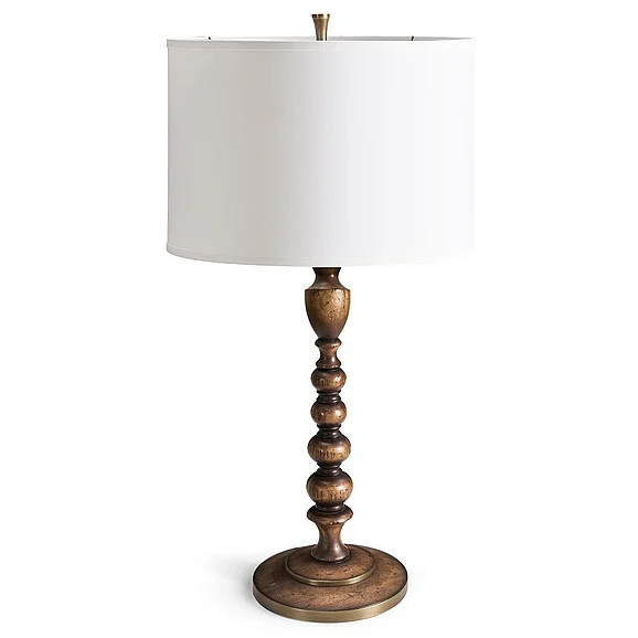 Jonathan Charles Tamarisk Table Lamp in Walnut 491350-MSW