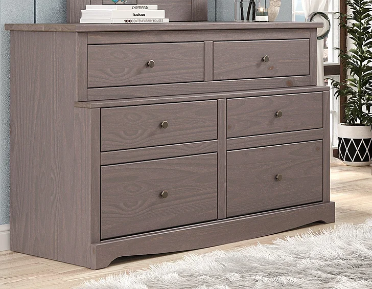 Pine Crafter Furniture Heartland Dresser in Walnut Gray 36X-Wal CLOSEOUT