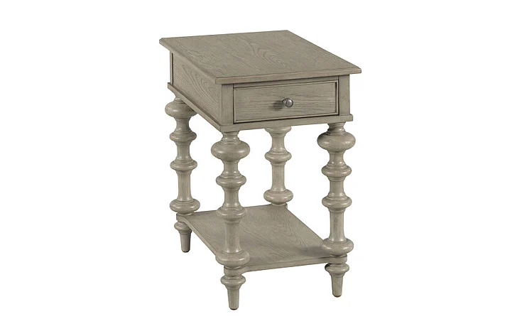 Hammary Furniture Tigbee Hamilton Chairside Table in Timberwolf 370-916