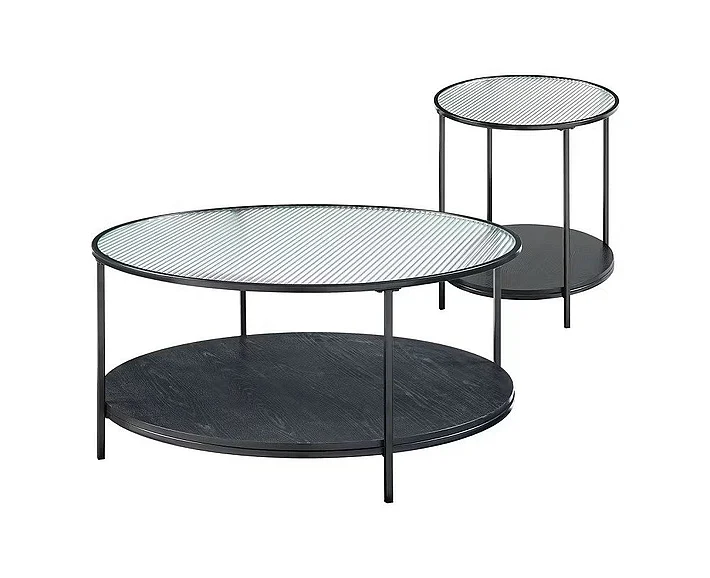 Homelegance Laird 2-Piece Pack Occasional Set in Black 3706-31