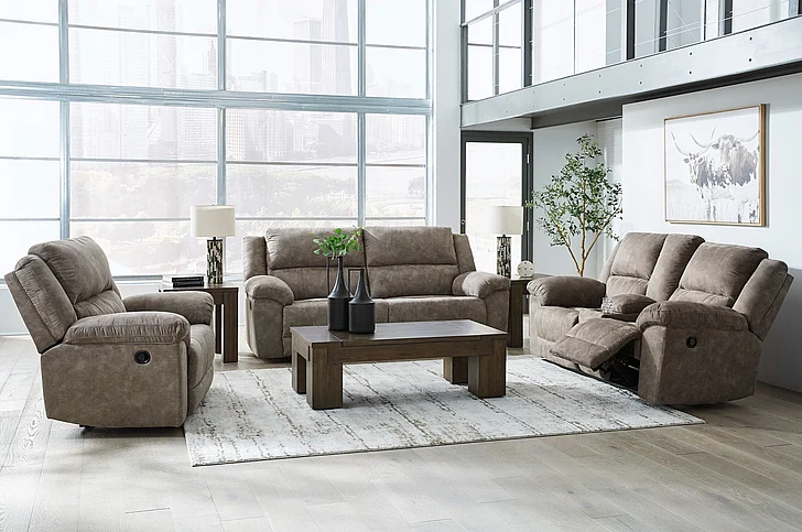 Laresview 2-Piece Reclining Living Room Set in Fossil