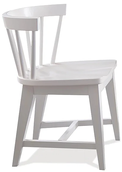 Riverside Furniture Cora Windsor Side Chair in Cloud 37255 (Set of 2)