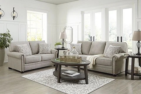 Gaelon 2pc Living Room Set in Dune
