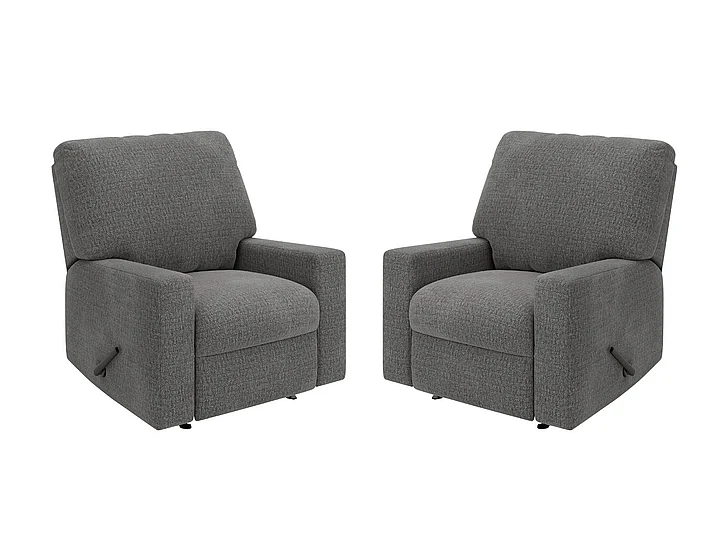 Seyler Lane Recliner in Greystone 4840525 (Set of 2)