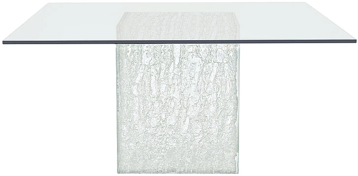 Bernhardt Interiors Arctic Square Dining Table in Clear 375773-6060